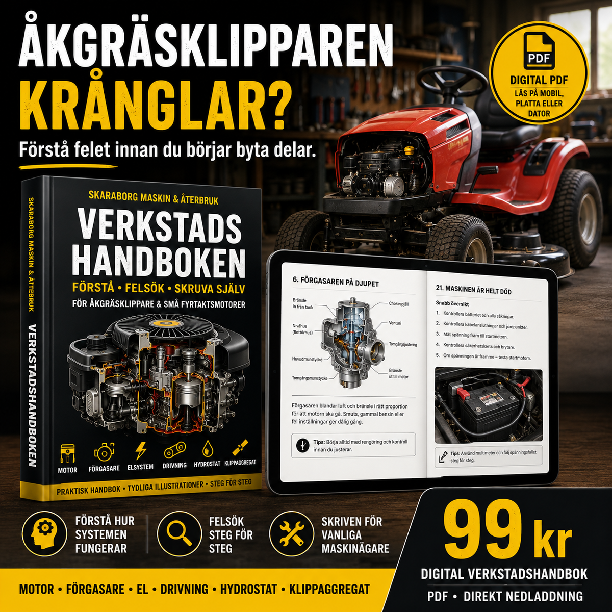 Verkstadshandboken – Förstå, felsök & skruva själv